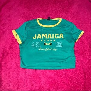 Jamaica women’s  T-Shirt - Green and Yellow